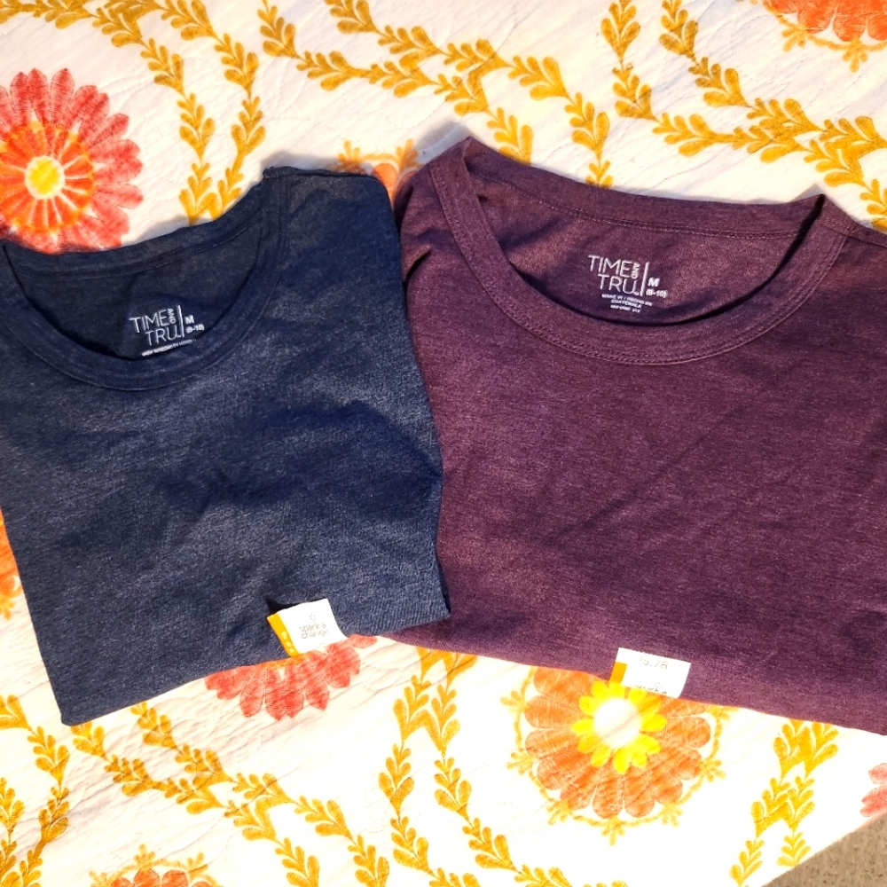 Time and Tru Womens Long Sleeve T-Shirts